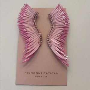 Mignonne Gavigan Pink Wing Earrings